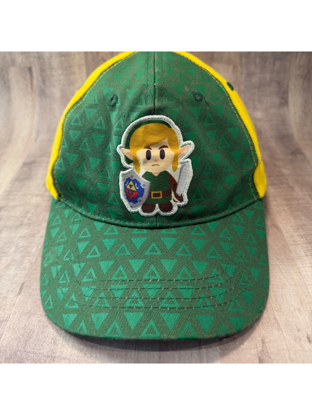 The Legend of Zelda Hat Link's Awakening Snapback Cap Green Yellow Culturefly